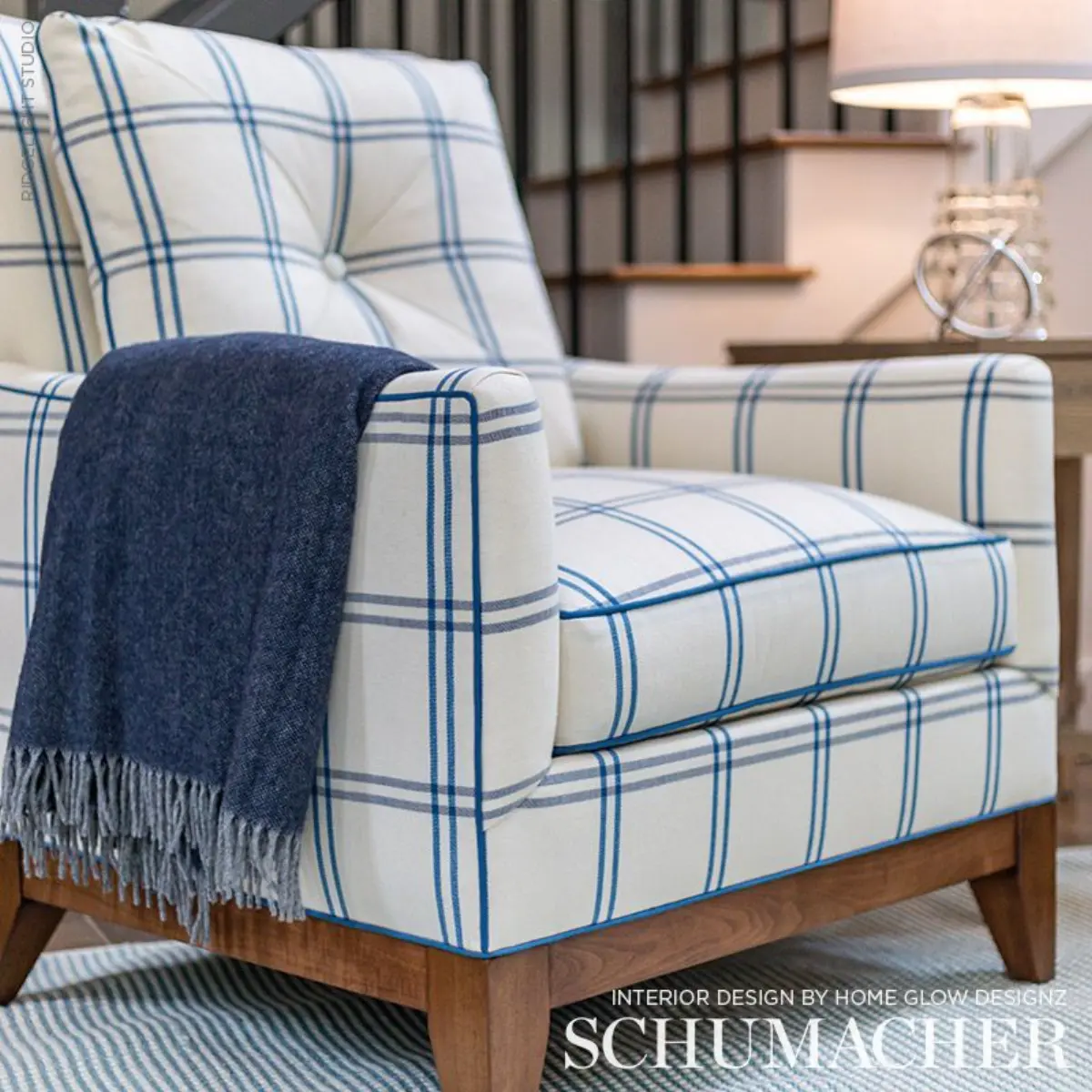 LUBERON PLAID_ INDIGO