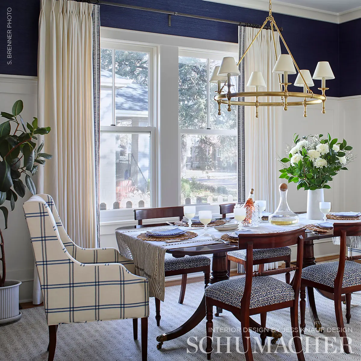 LUBERON PLAID_ INDIGO