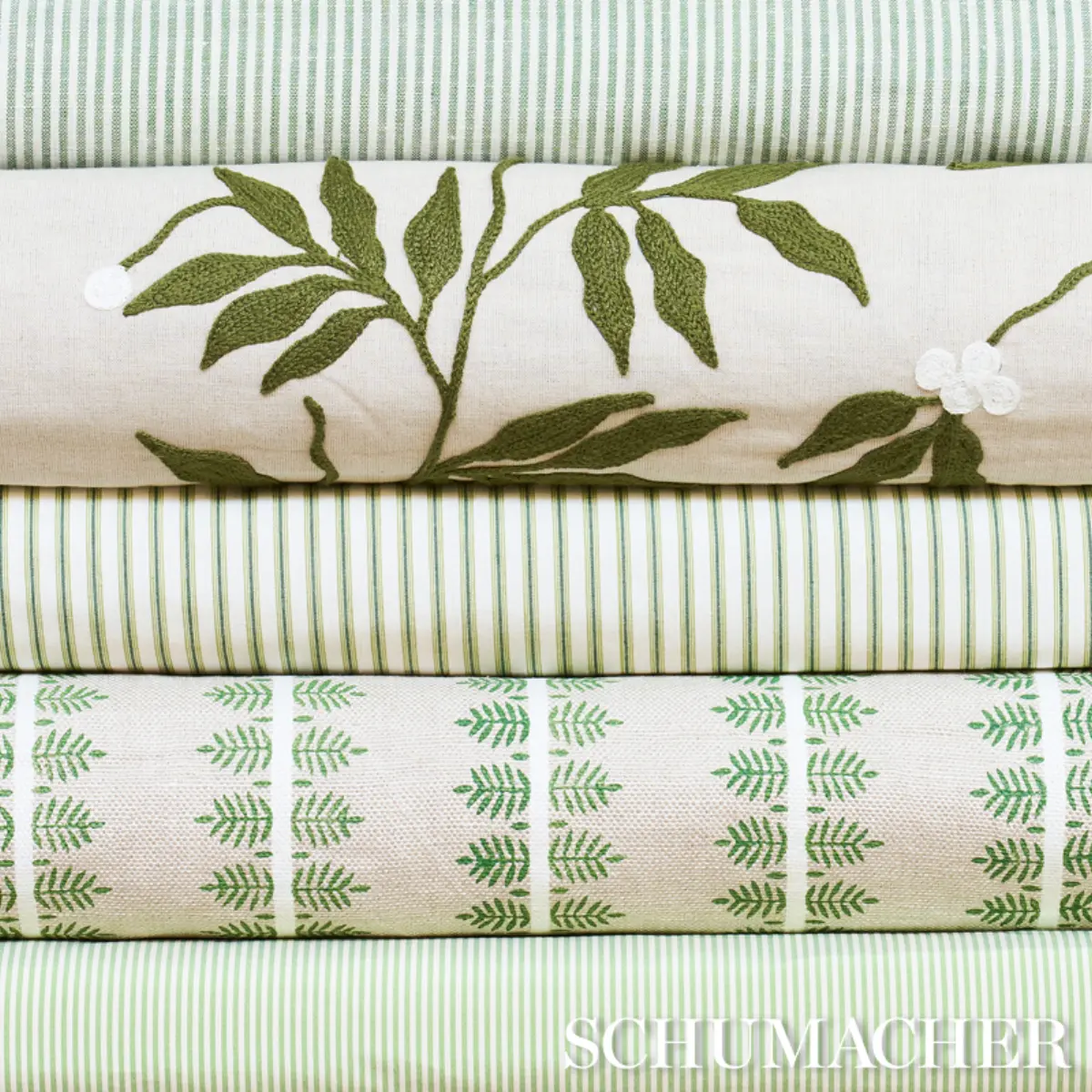 CHAREE SILK STRIPE_ GREEN