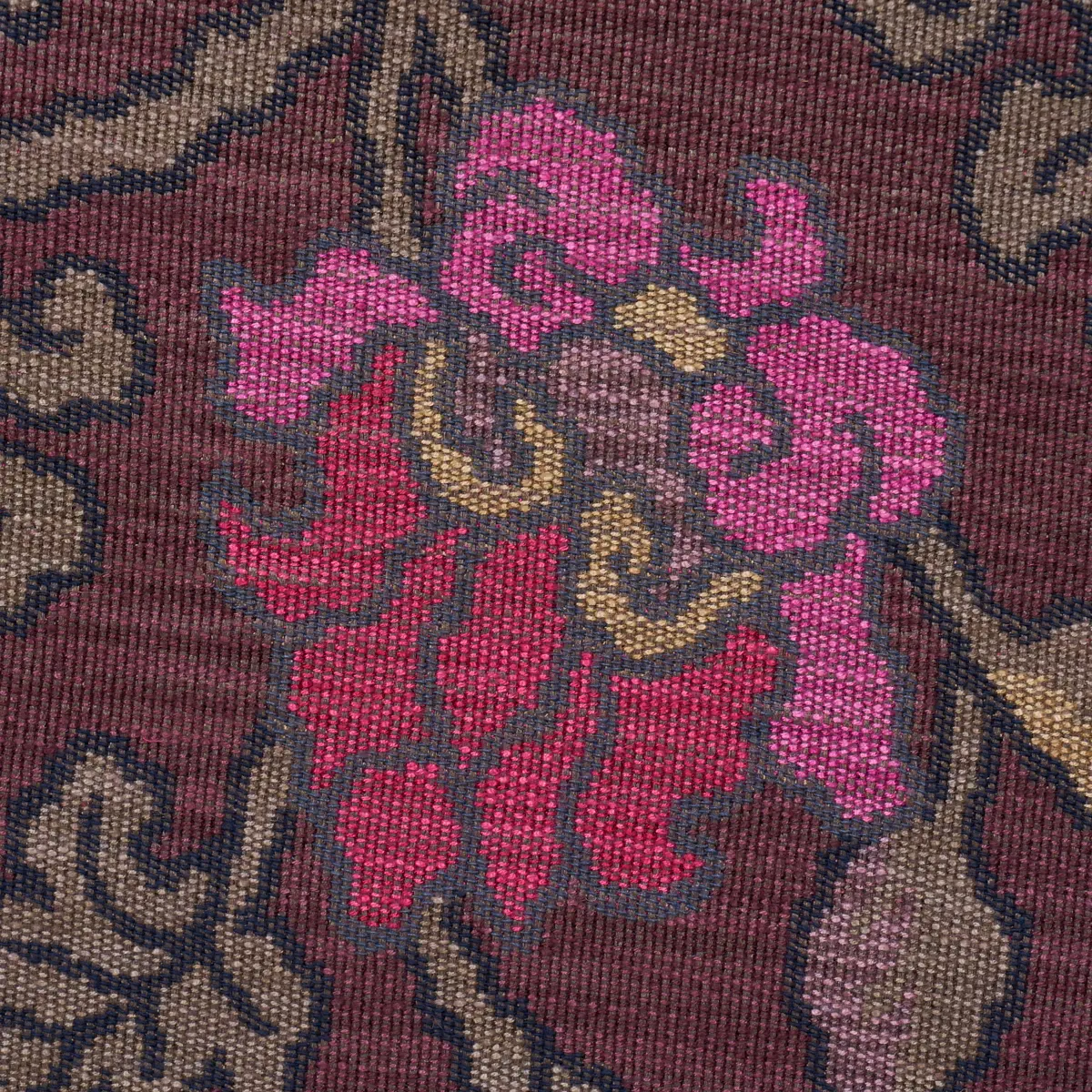 KHOTAN WEAVE_ AUBERGINE