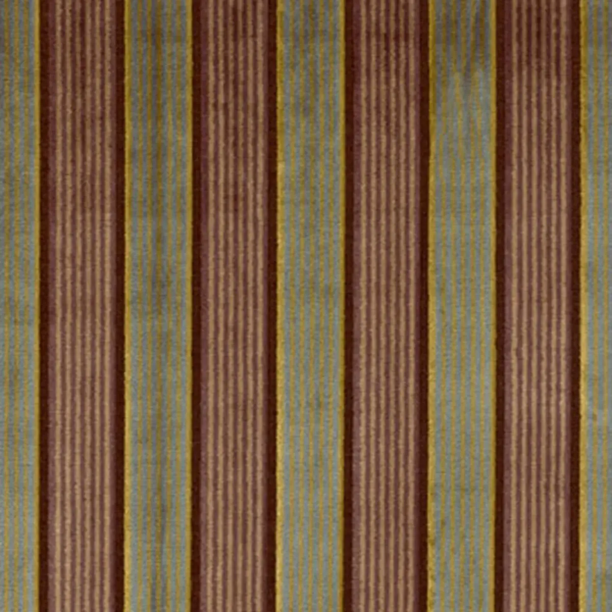 LYNTON VELVET STRIPE_ BLACK PLUM