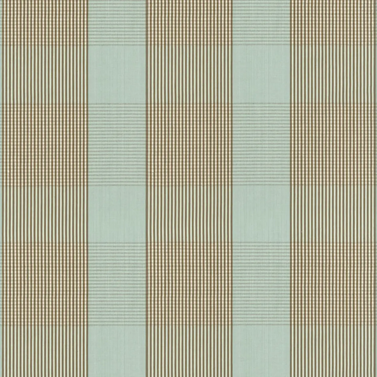AVON GINGHAM PLAID_ MOCHA/AQUA