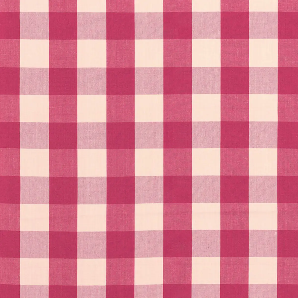 CAMDEN COTTON CHECK_ RASPBERRY