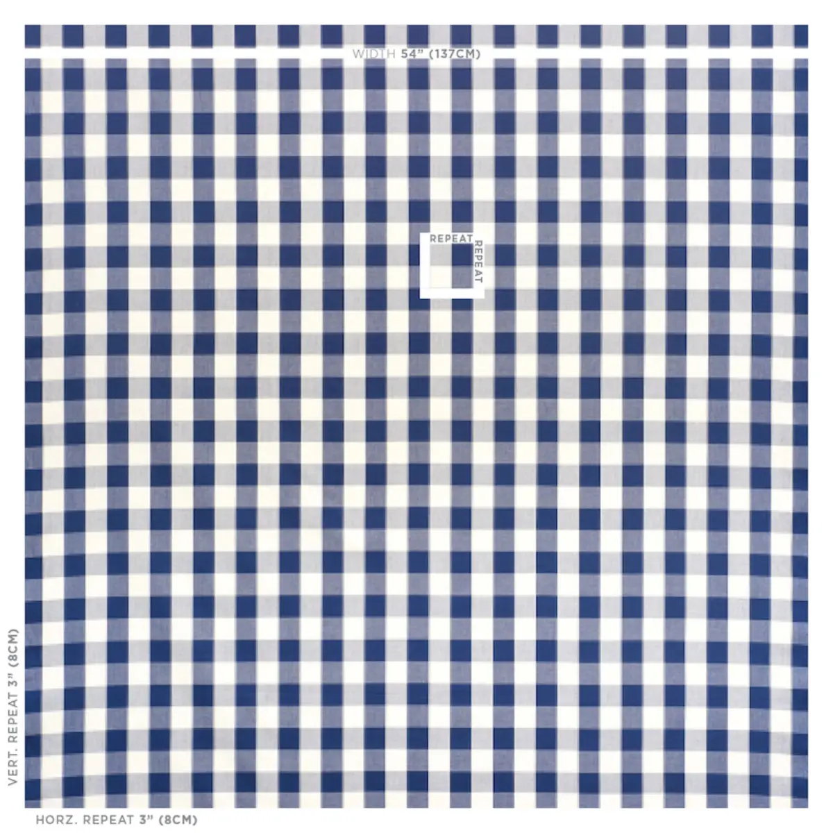 CAMDEN COTTON CHECK_ NAVY