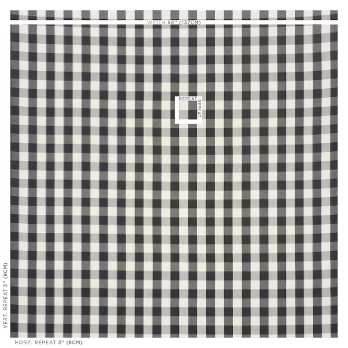 CAMDEN COTTON CHECK_ BLACK