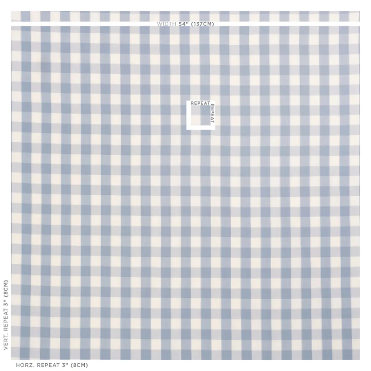 CAMDEN COTTON CHECK_ SKY