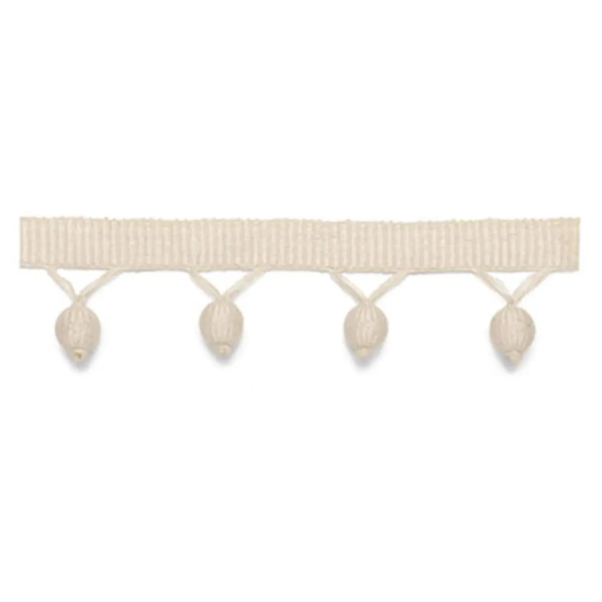 DELRAY BOBBLE FRINGE_ VANILLA