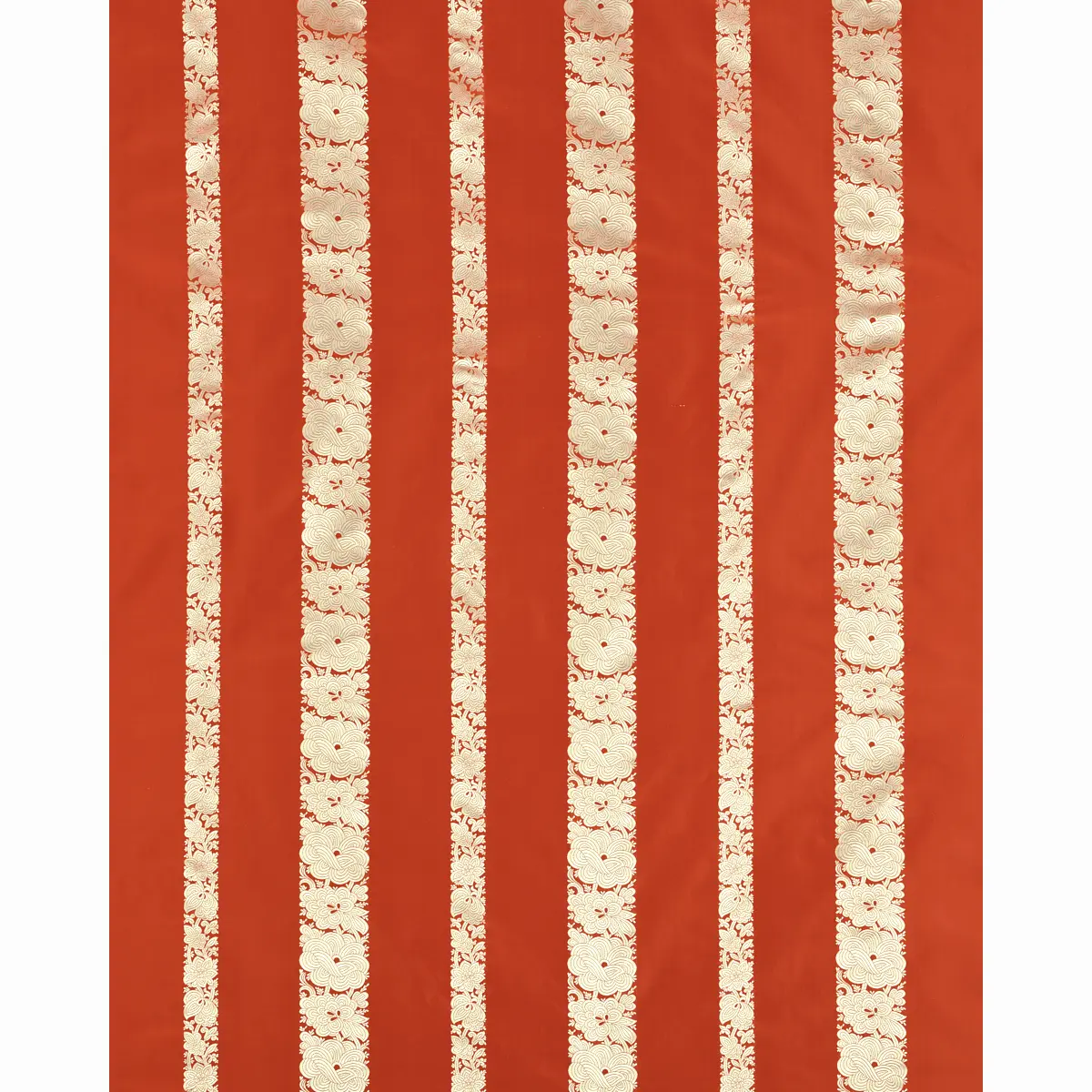MANDARIN SILK STRIPE_ CORAL