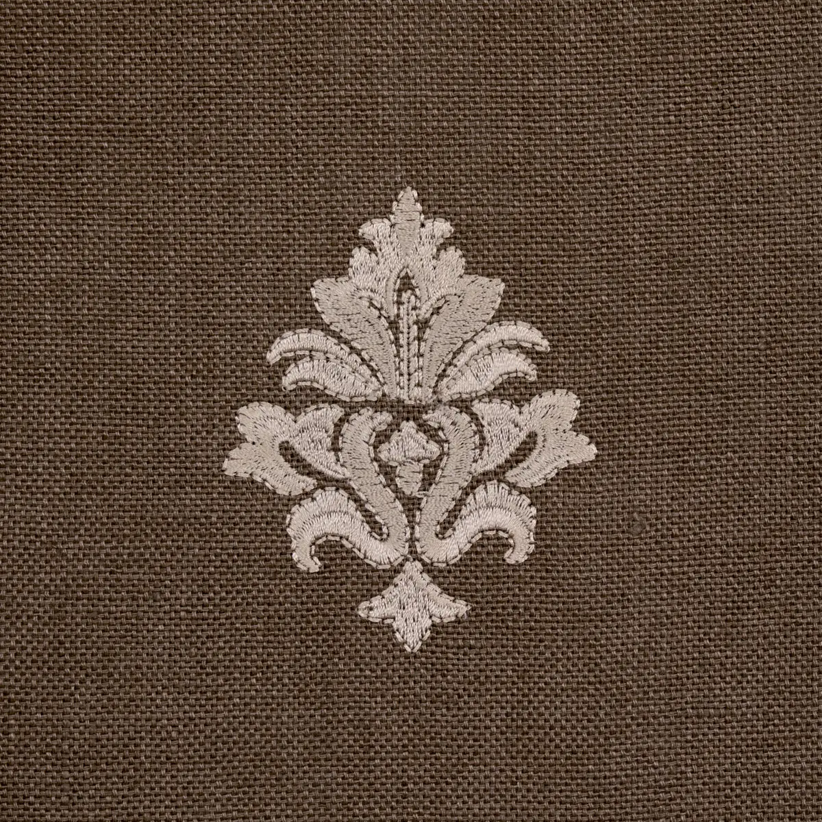 Lorenzo Embroidery_ COFFEE BEAN