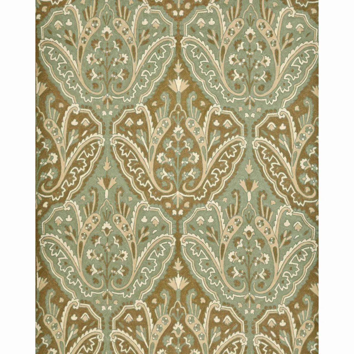Maharajah Crewel Embroidery_ VERDIGRIS