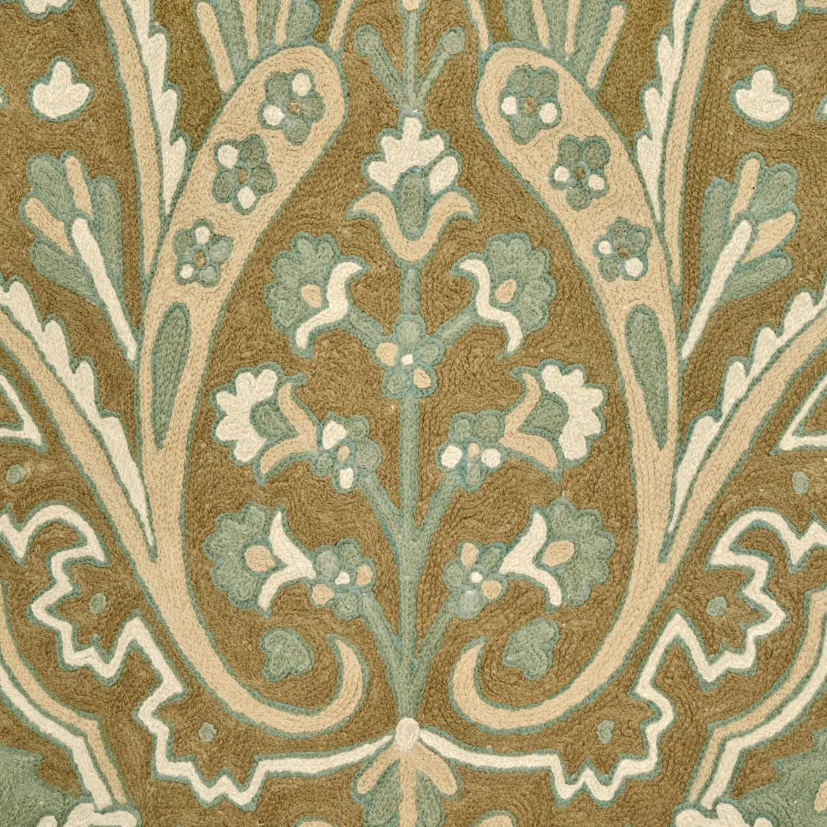 Maharajah Crewel Embroidery_ VERDIGRIS