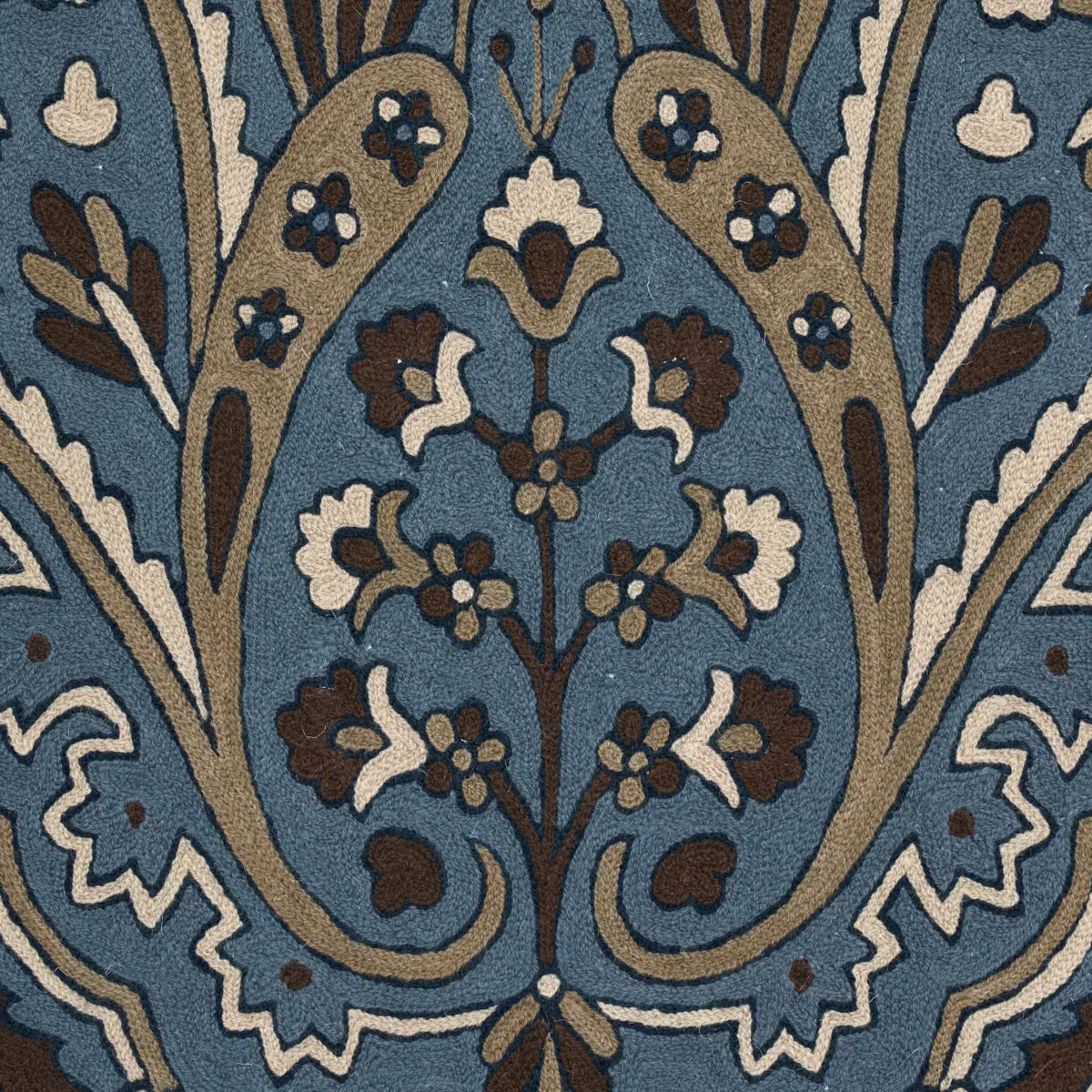 Maharajah Crewel Embroidery_ INDIGO