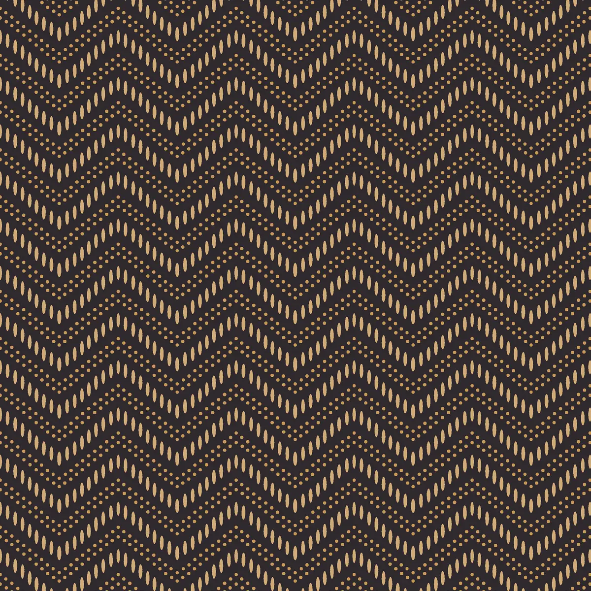 CHEVRON DOTS_ BROWN AND GOLD