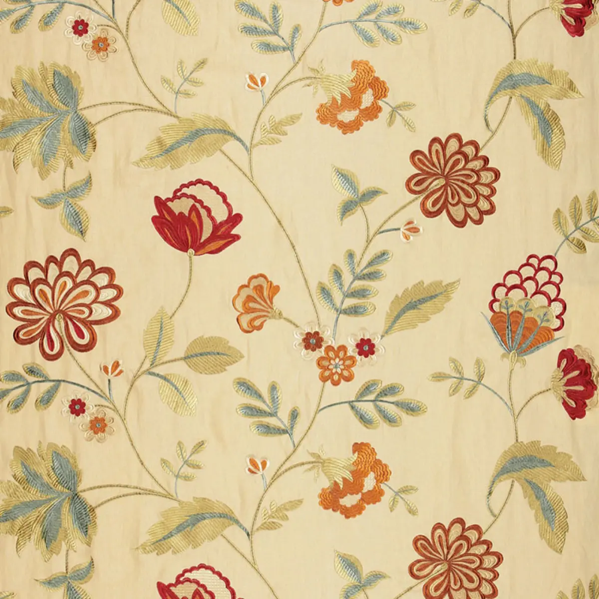 Palampore Embroidery_ BISCUIT