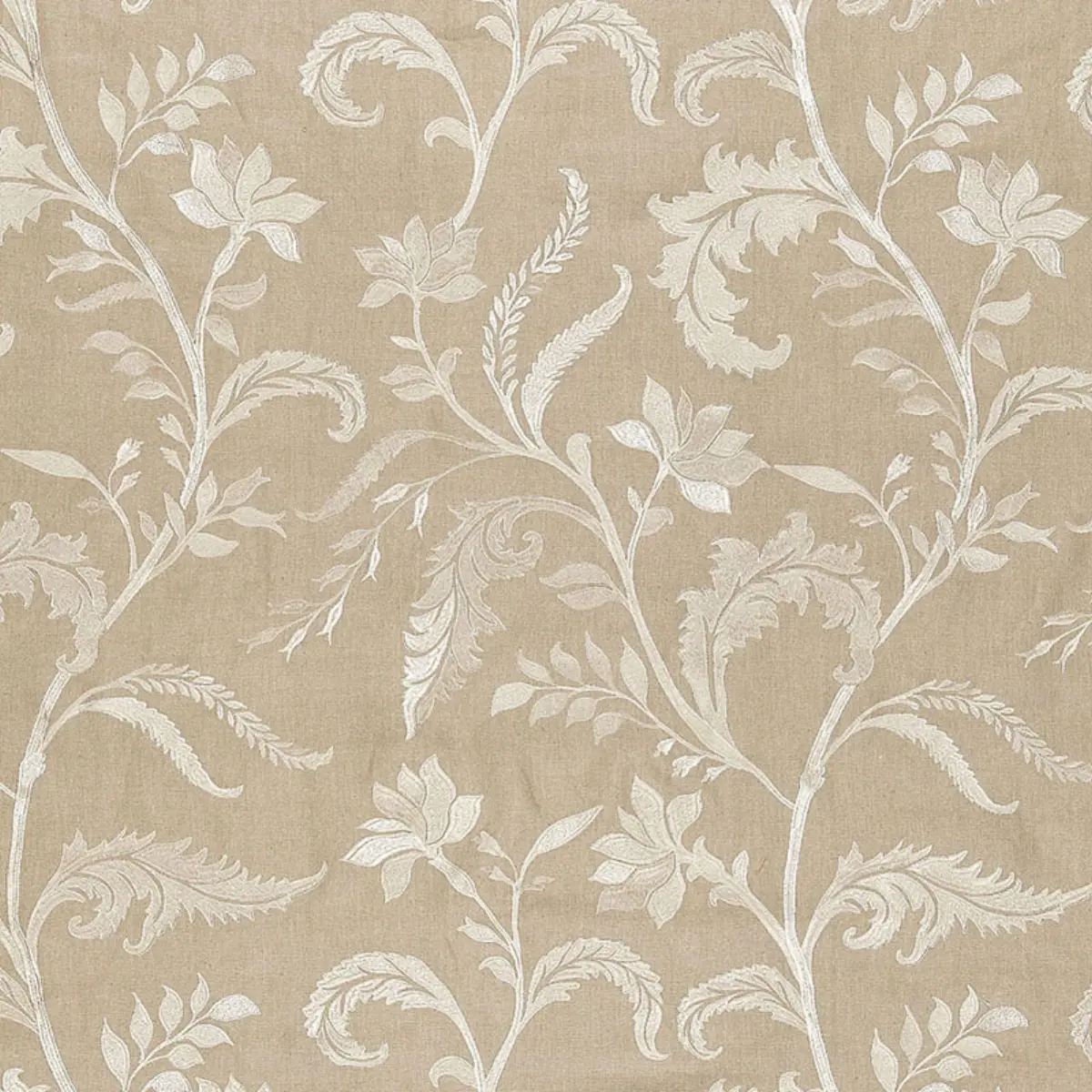 Monceau Linen Embroidery_ GREIGE