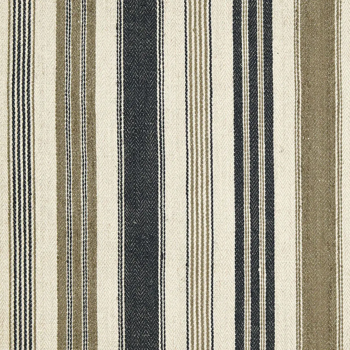 MONTAUBAN STRIPE_ NOIR / TOBACCO