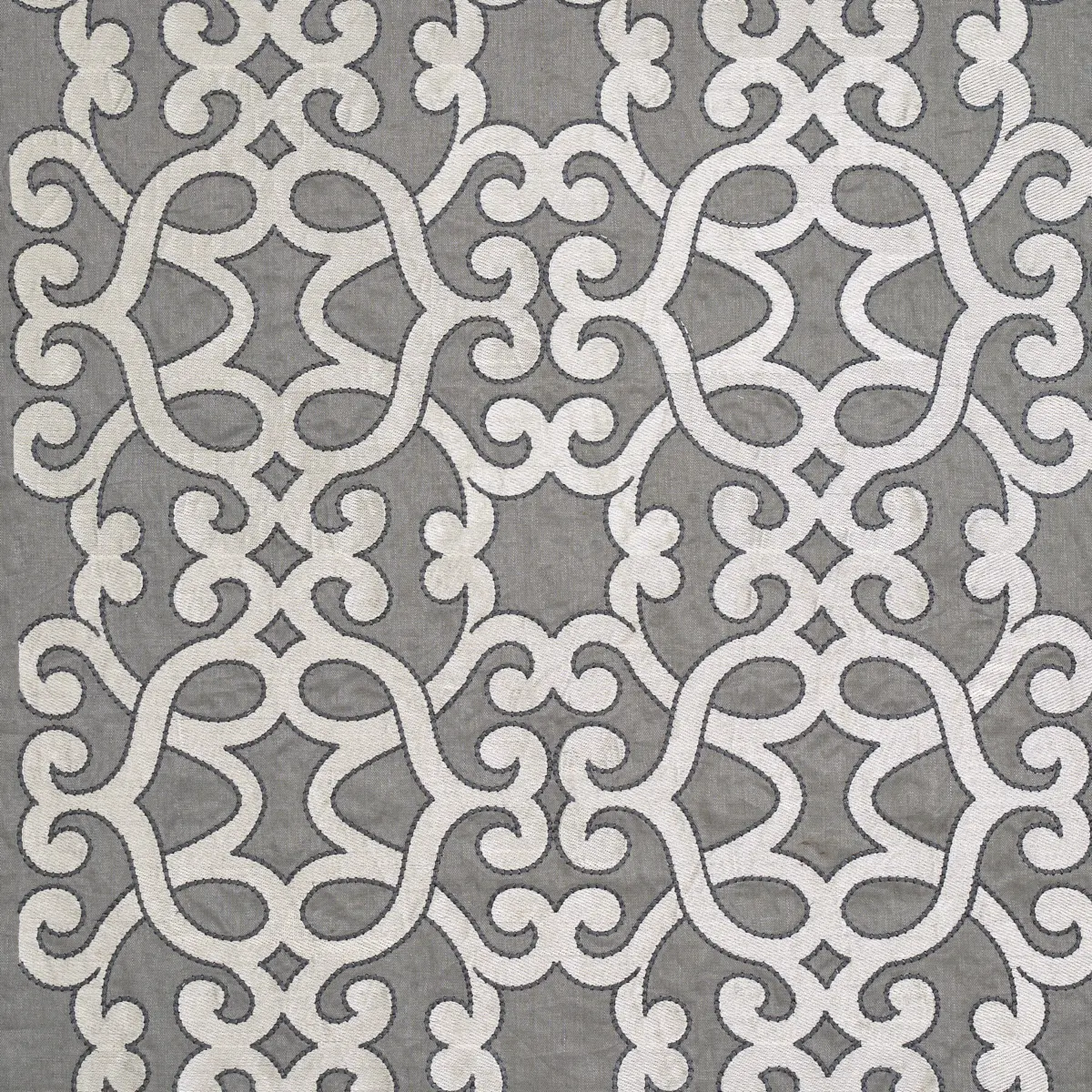 AMBOISE LINEN EMBROIDERY_ ZINC