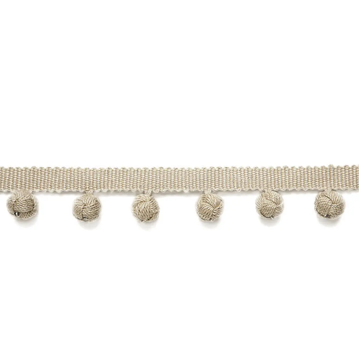 PIERRE BOBBLE FRINGE_ GREIGE