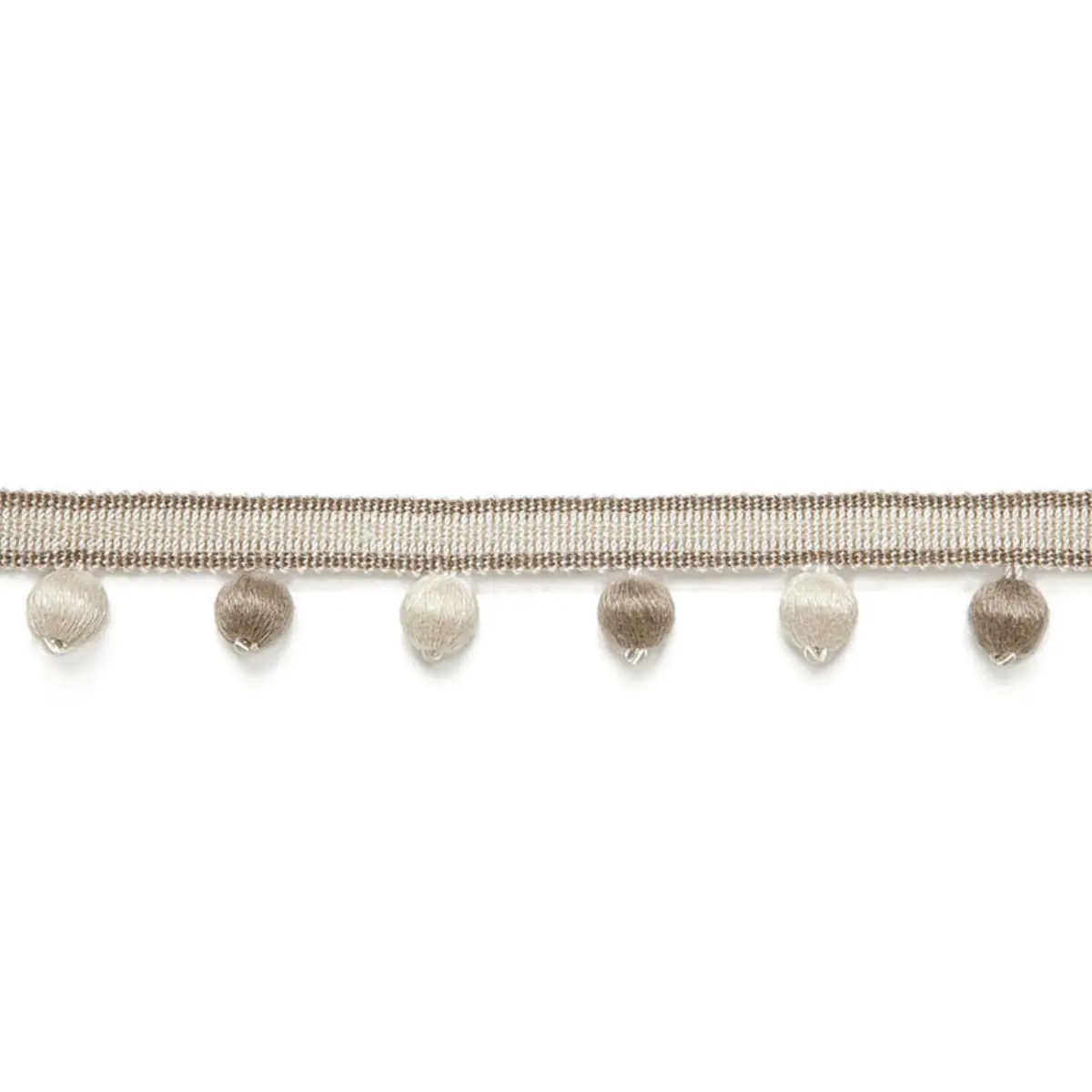 MADELEINE BOBBLE FRINGE_ GREIGE
