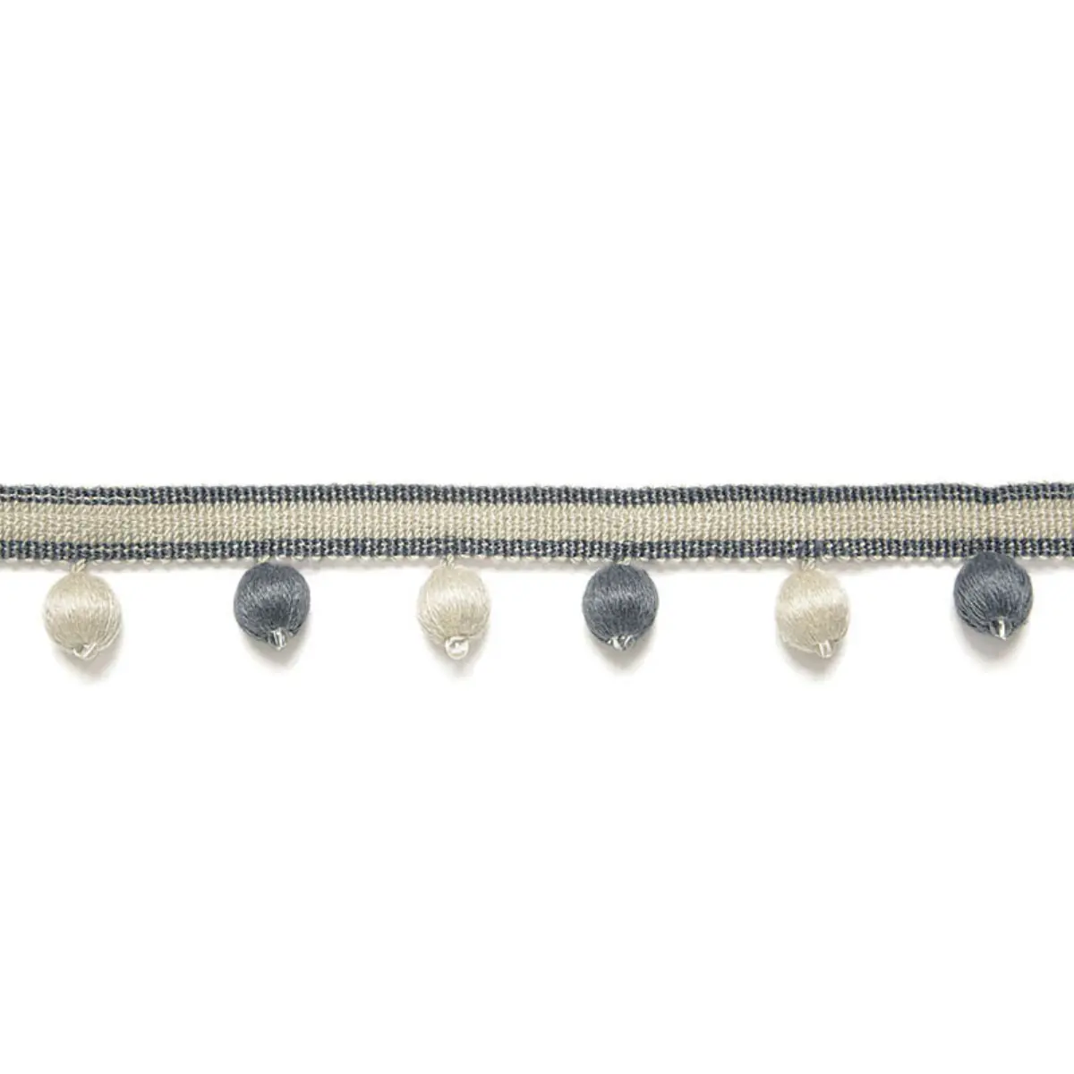 MADELEINE BOBBLE FRINGE_ ASH