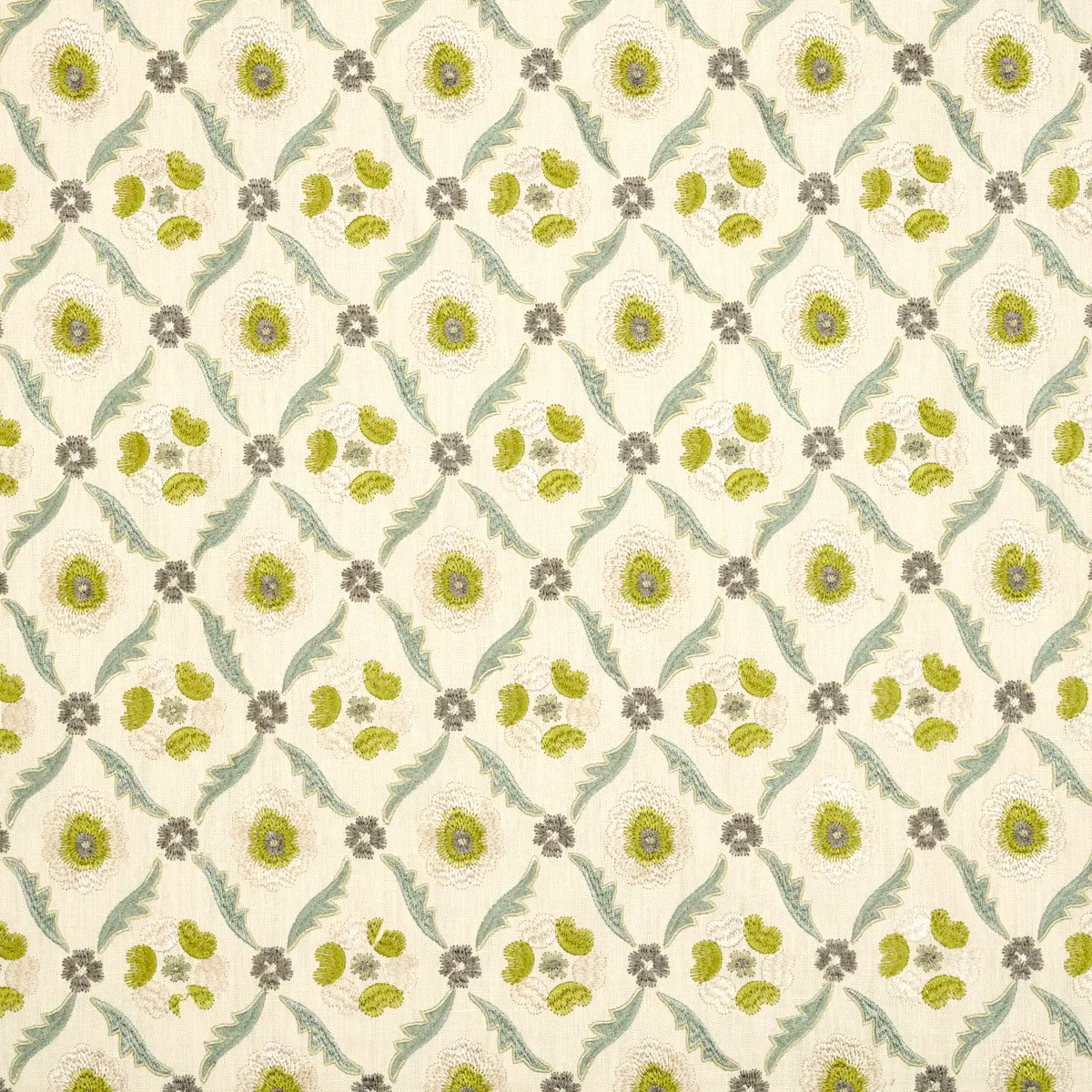 Claremont Embroidery_ CHARTREUSE