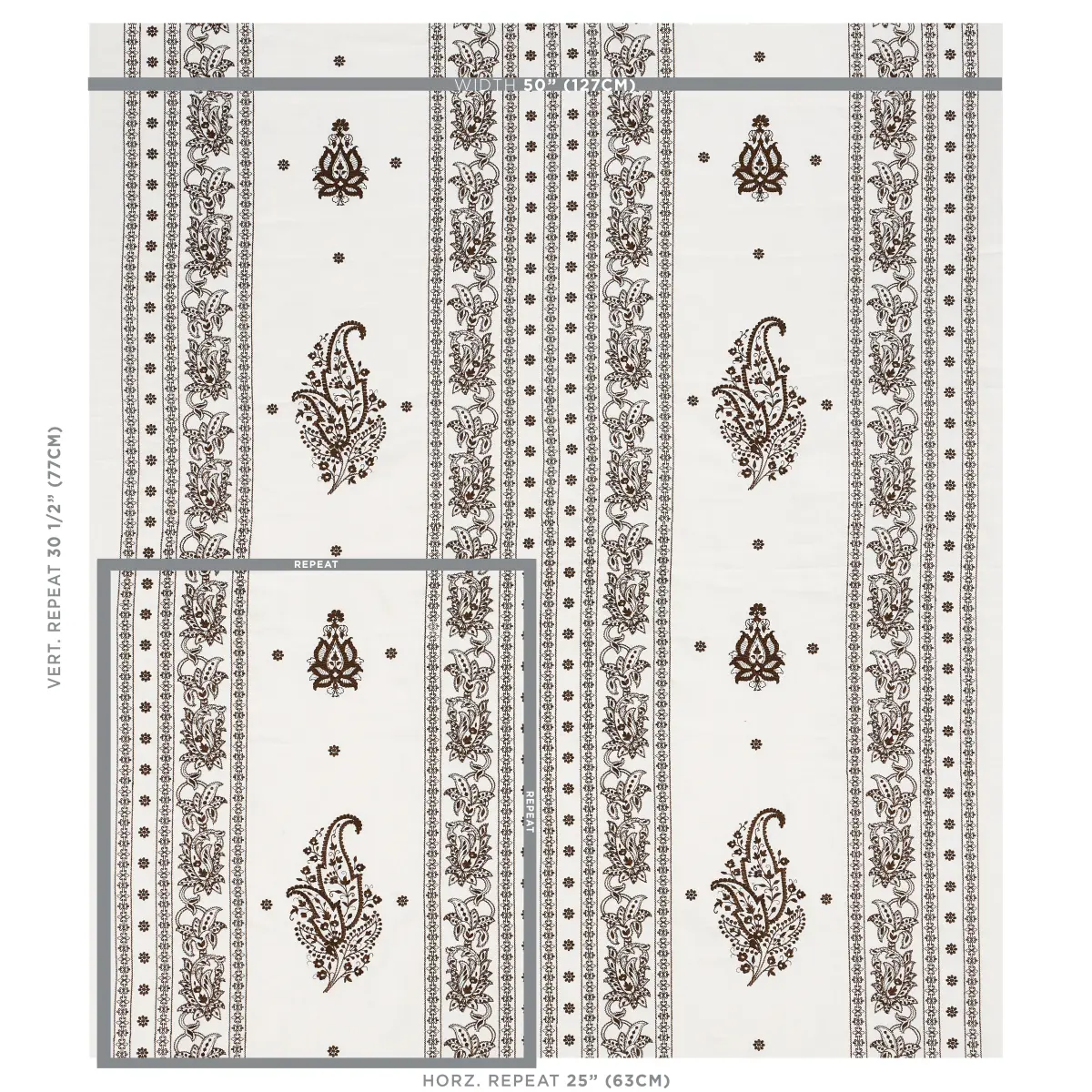 JAIPUR LINEN EMBROIDERY_ BROWN