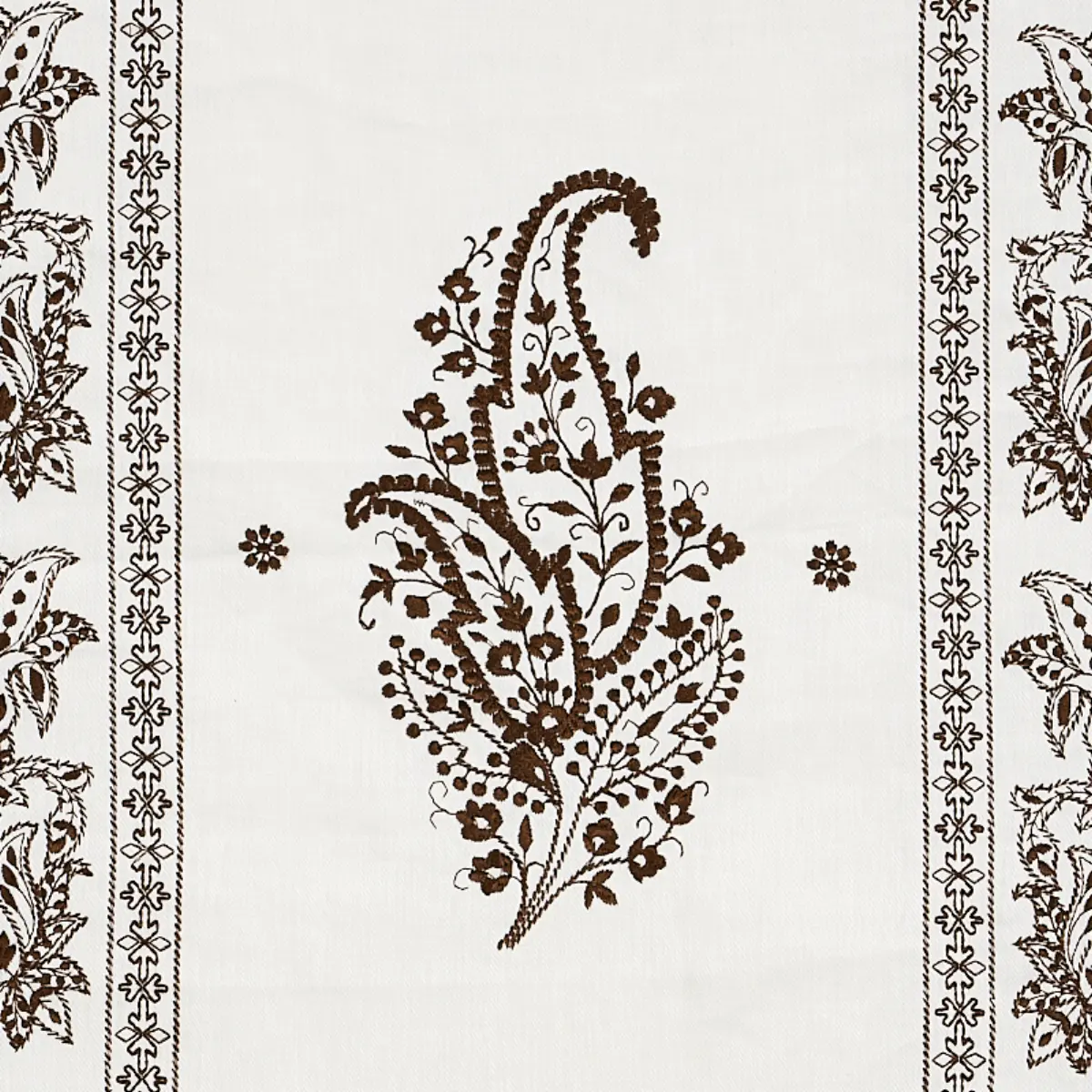 JAIPUR LINEN EMBROIDERY_ BROWN