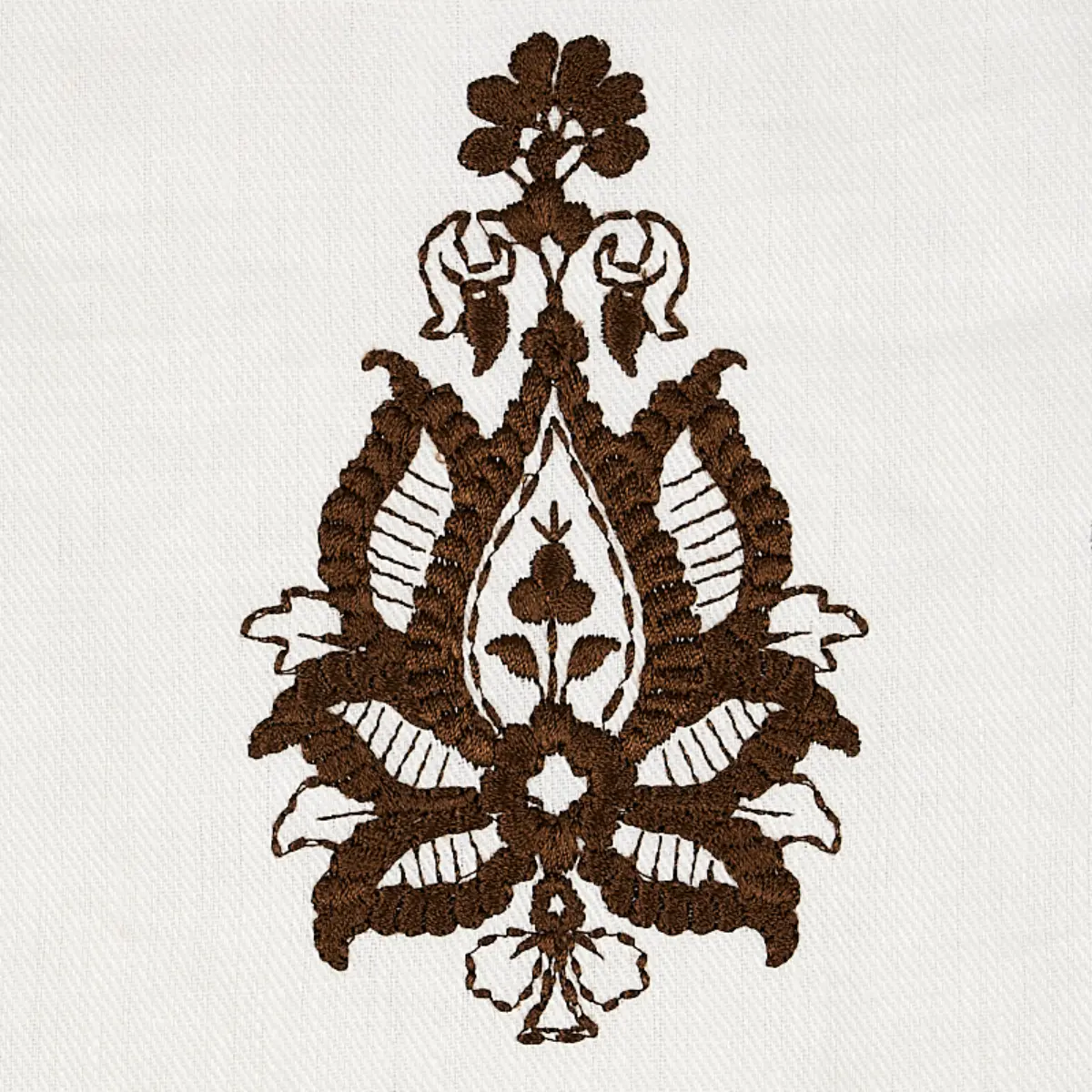 JAIPUR LINEN EMBROIDERY_ BROWN