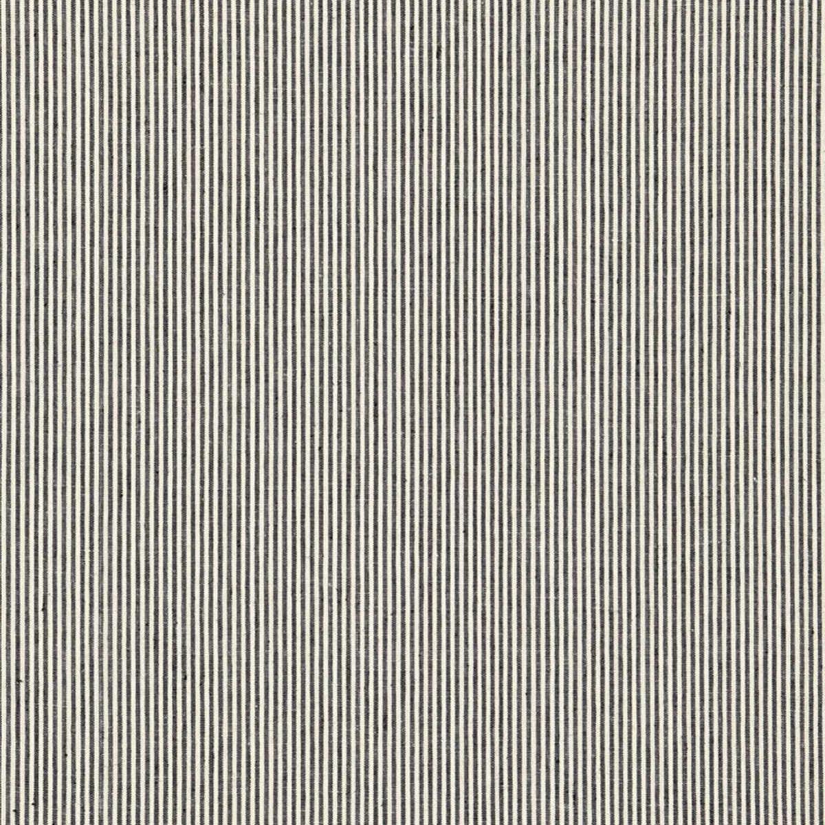 WESLEY LINEN TICKING STRIPE_ EBONY