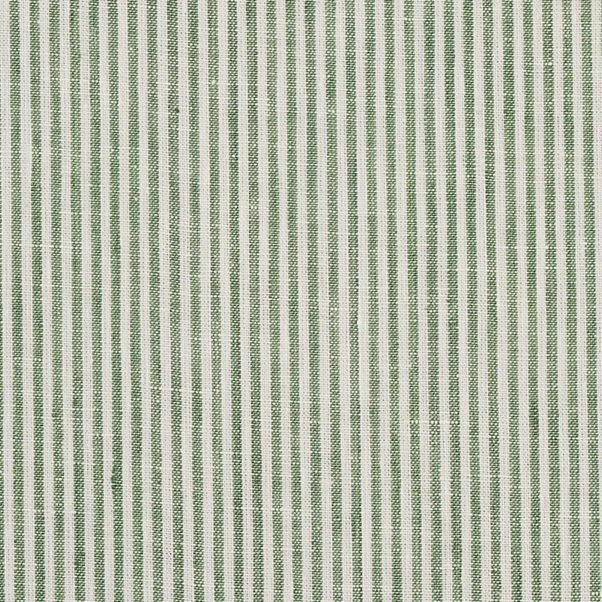 WESLEY LINEN TICKING STRIPE_ GREEN