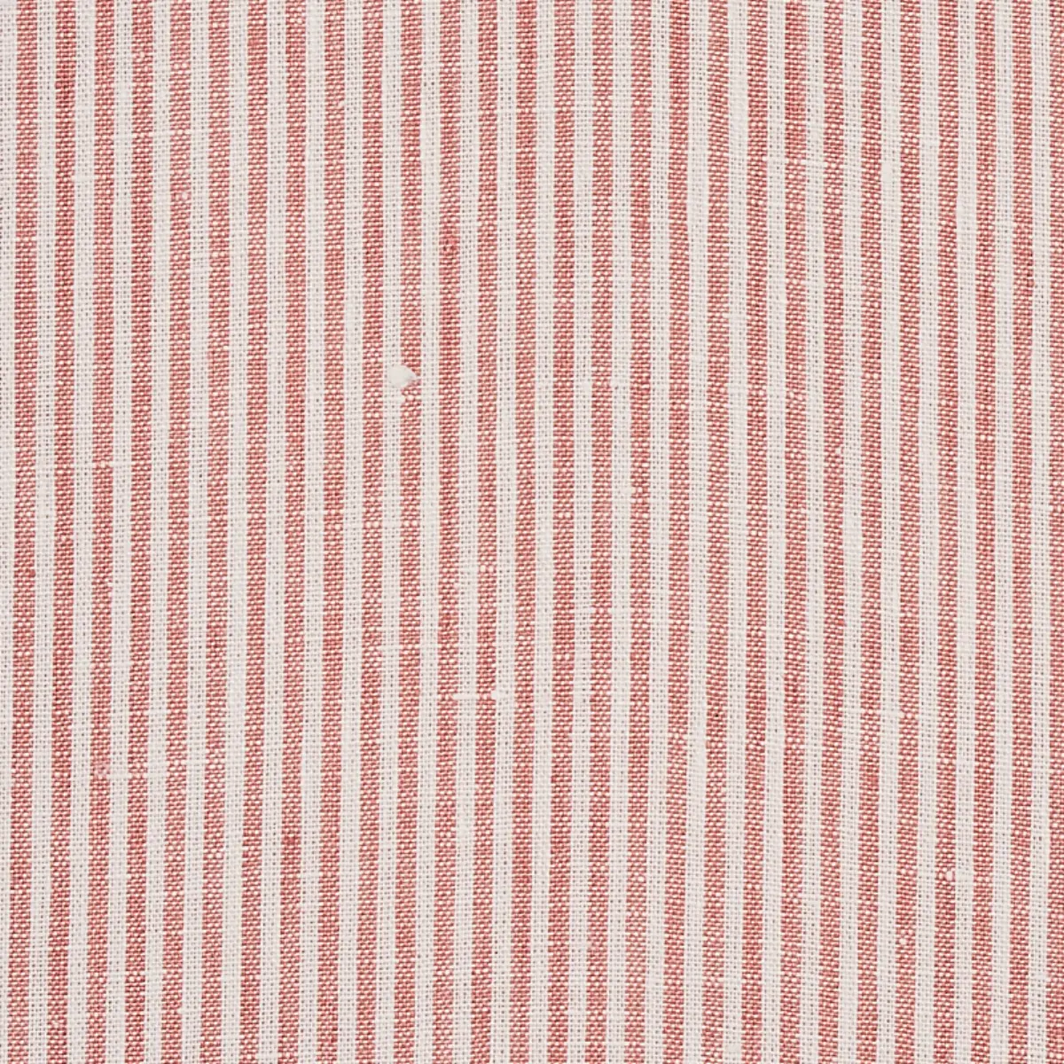 WESLEY LINEN TICKING STRIPE_ CORAL