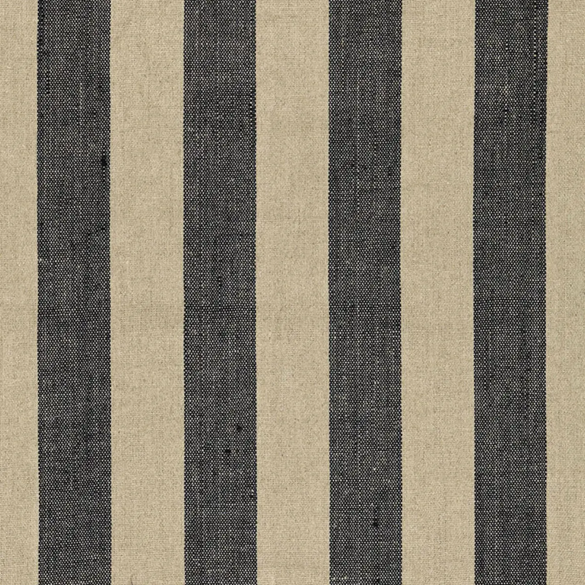 AUGUSTIN LINEN STRIPE_ EBONY / LINEN