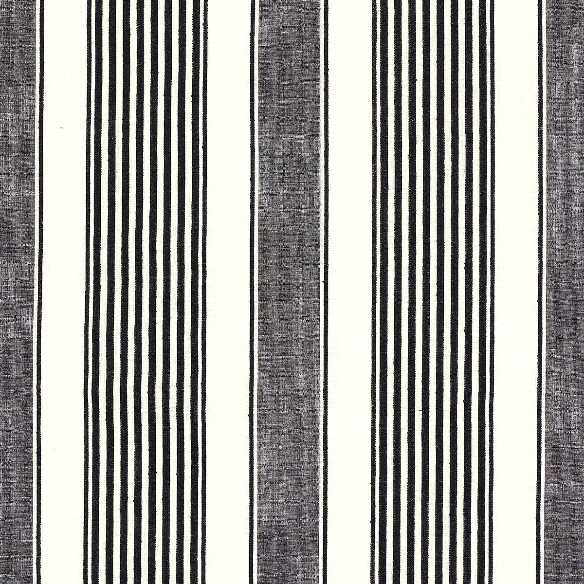 SUMMERVILLE LINEN STRIPE_ BLACK