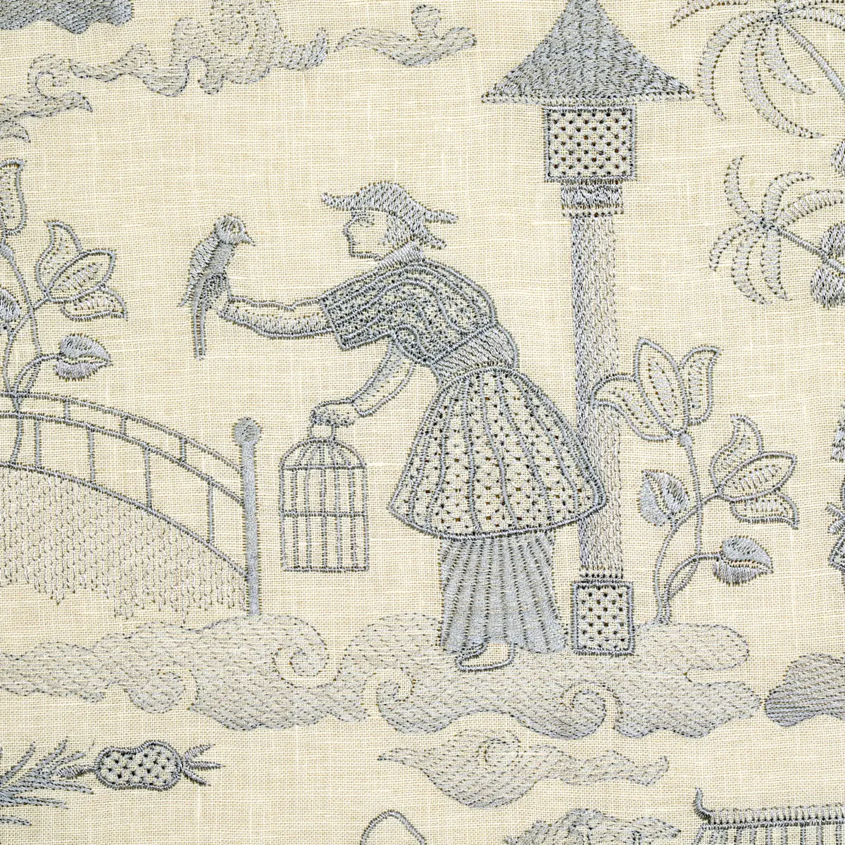 Bassano Embroidered Toile_ DELFT