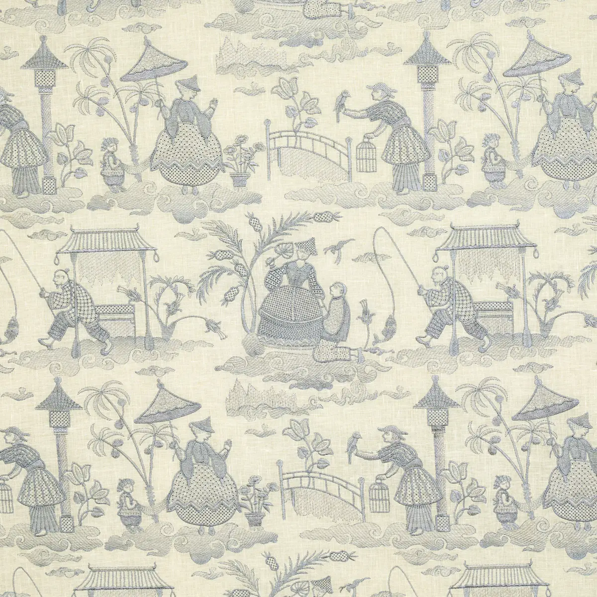Bassano Embroidered Toile_ DELFT