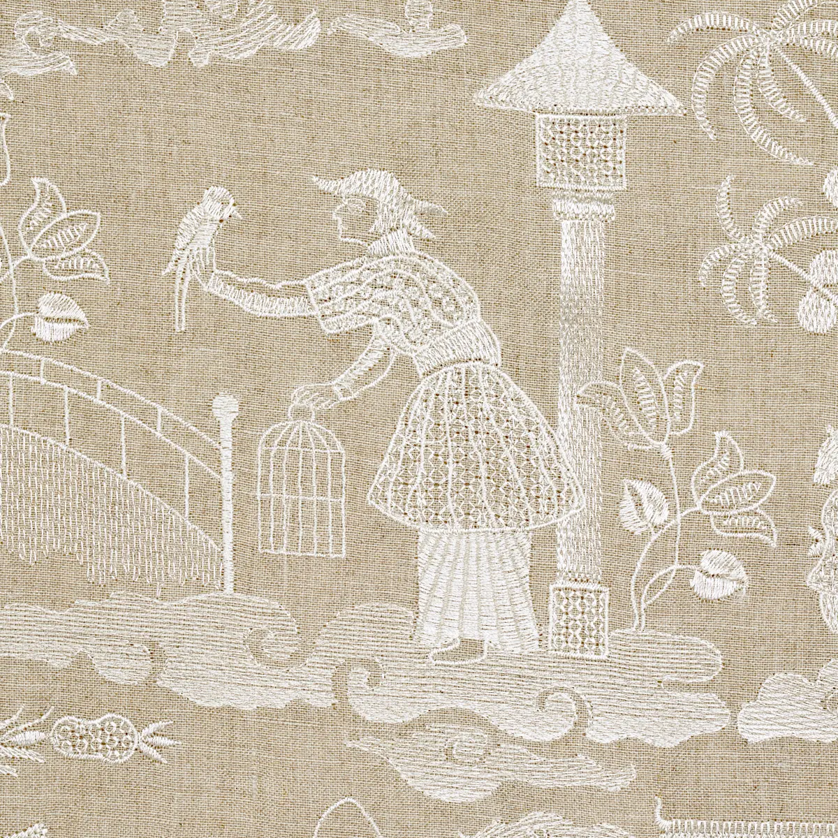 Bassano Embroidered Toile_ LINEN