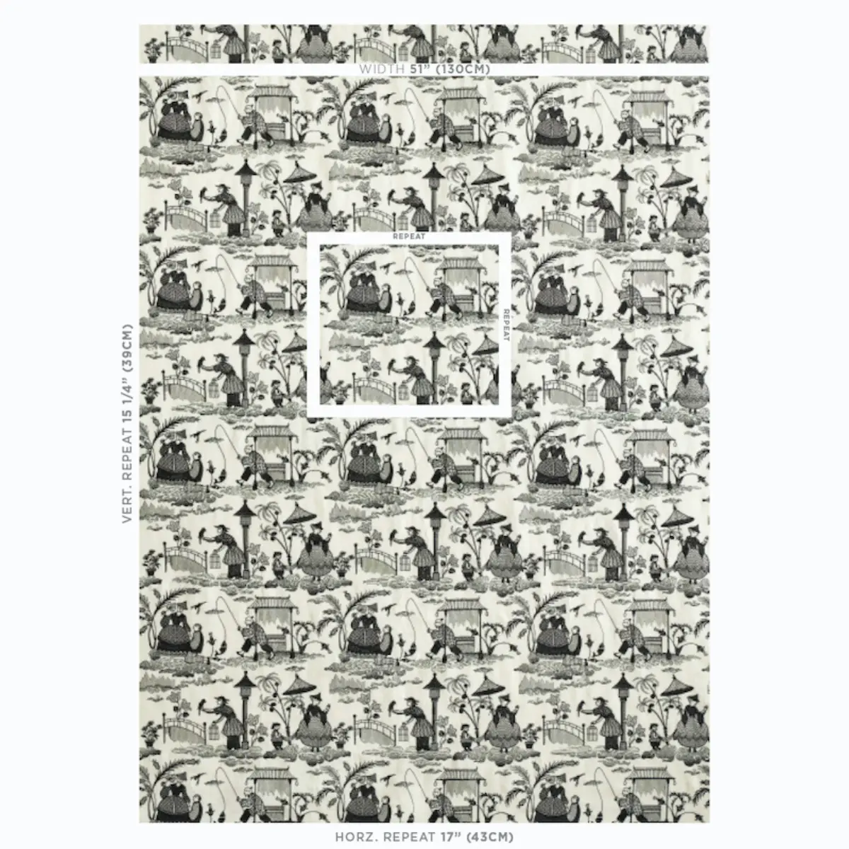 Bassano Embroidered Toile_ BLACK