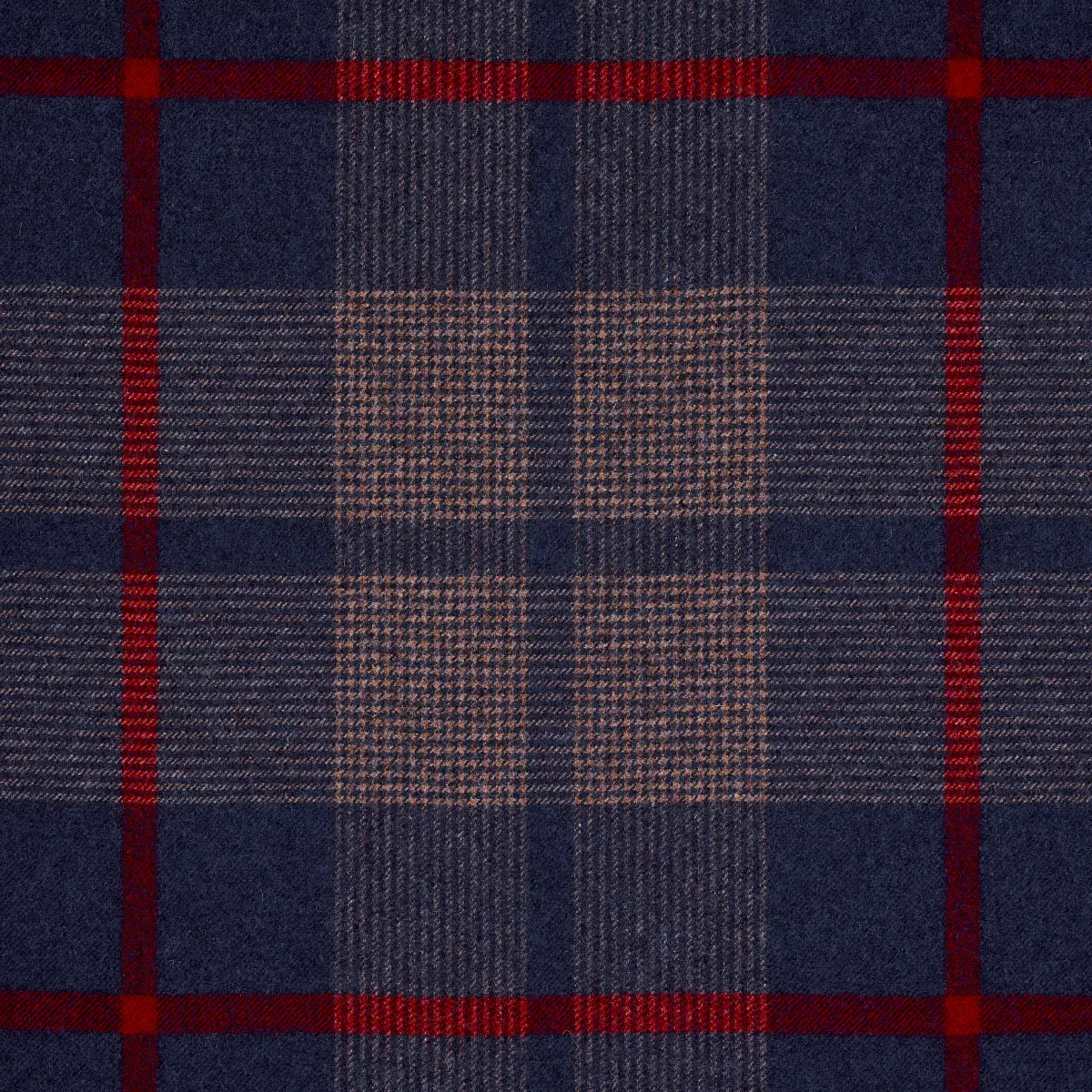 MONTANA WOOL PLAID_ NAVY
