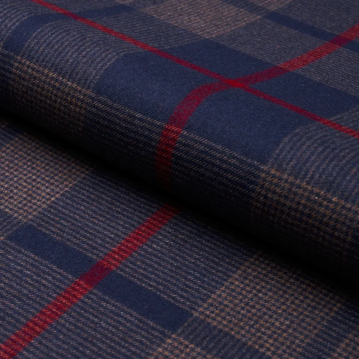MONTANA WOOL PLAID_ NAVY