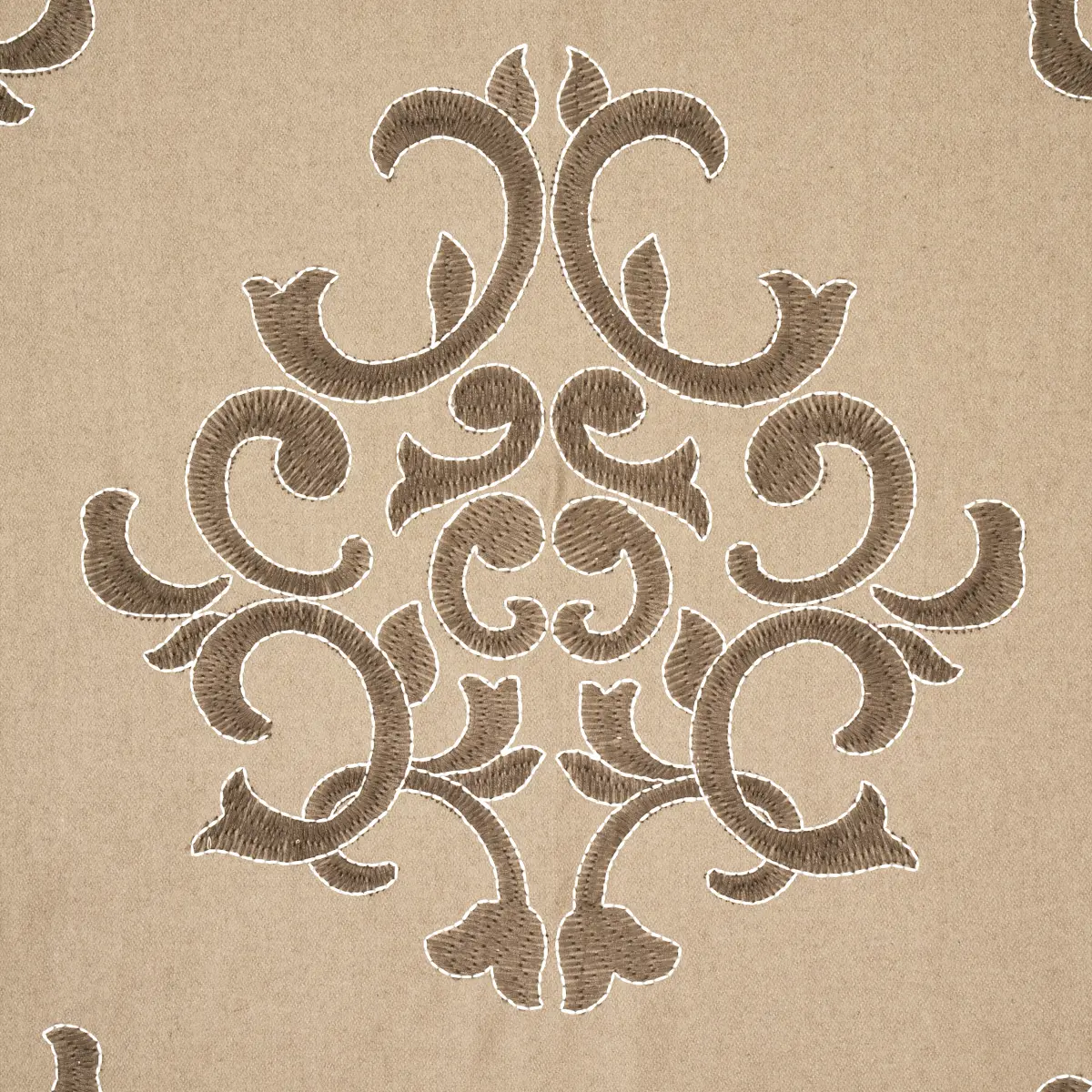 Byron Embroidered Wool_ BUCKSKIN