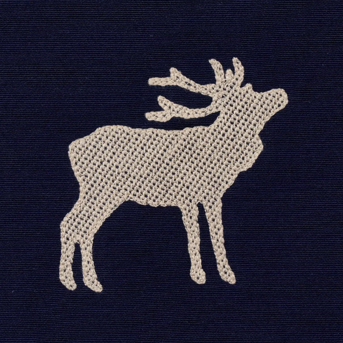 CARIBOU EMBROIDERY_ NAVY