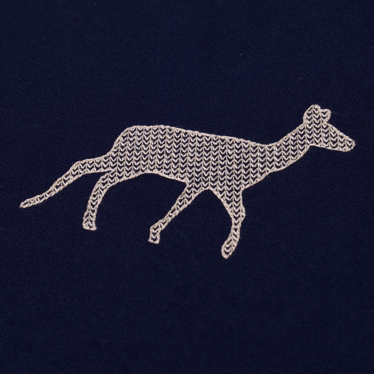 CARIBOU EMBROIDERY_ NAVY