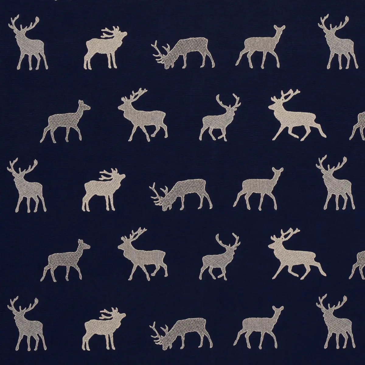 CARIBOU EMBROIDERY_ NAVY