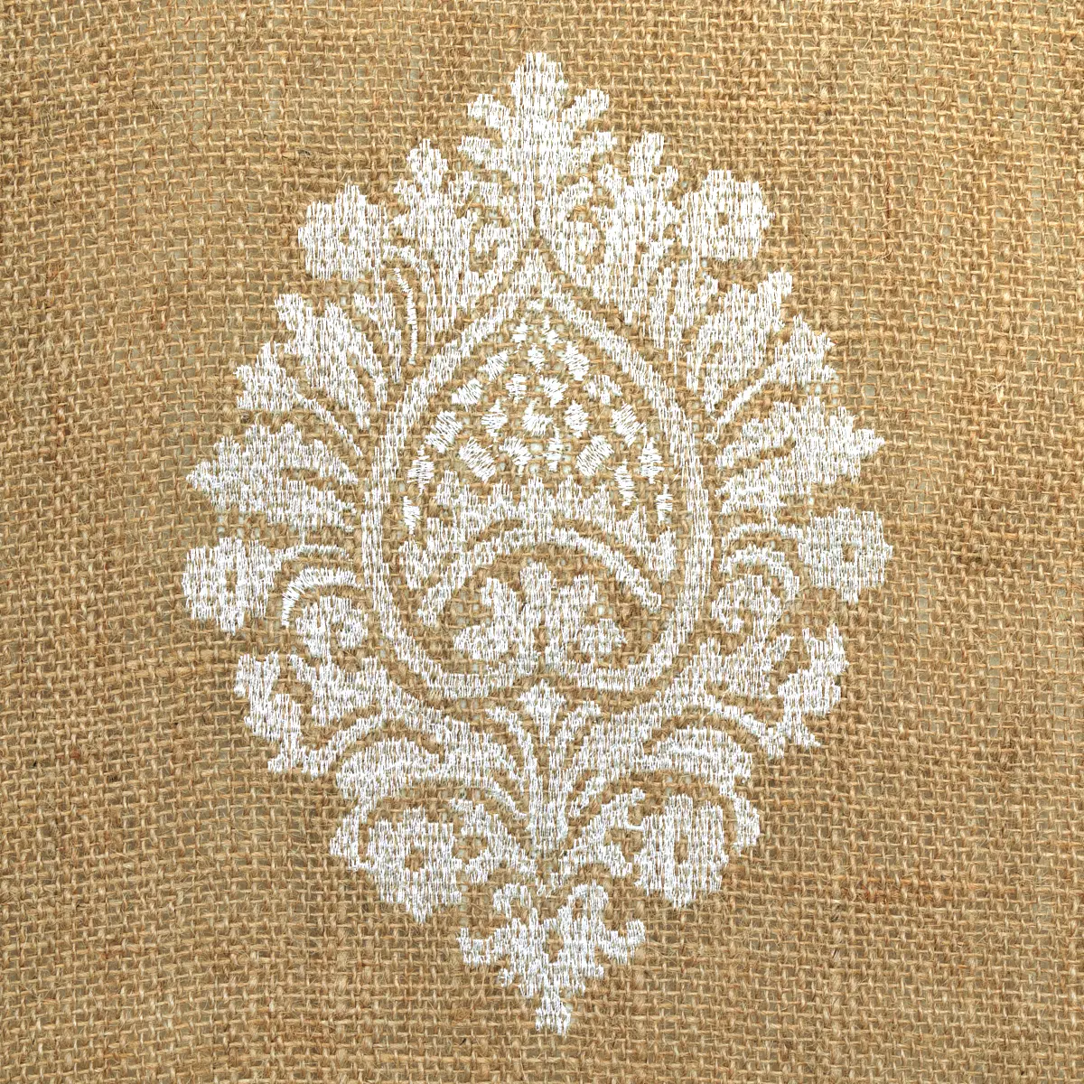SAVANNA JUTE EMBROIDERED SHEER_ JUTE