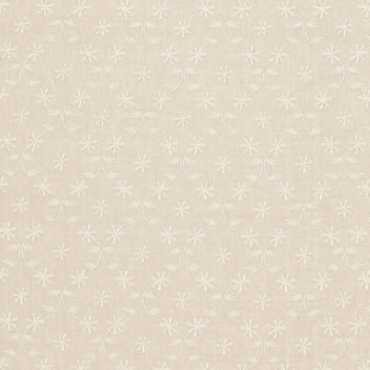 Cellini Embroidered Sheer_ LINEN