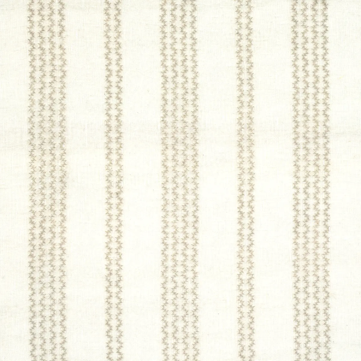 PIERO STRIPE EMBROIDERED SHEER_ PEARL