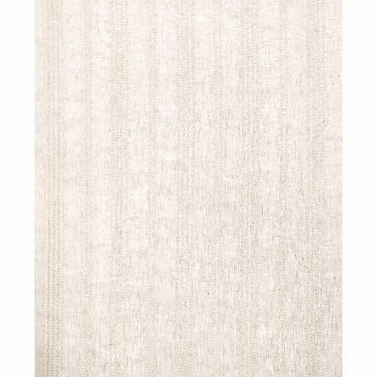 PIERO STRIPE EMBROIDERED SHEER_ LINEN