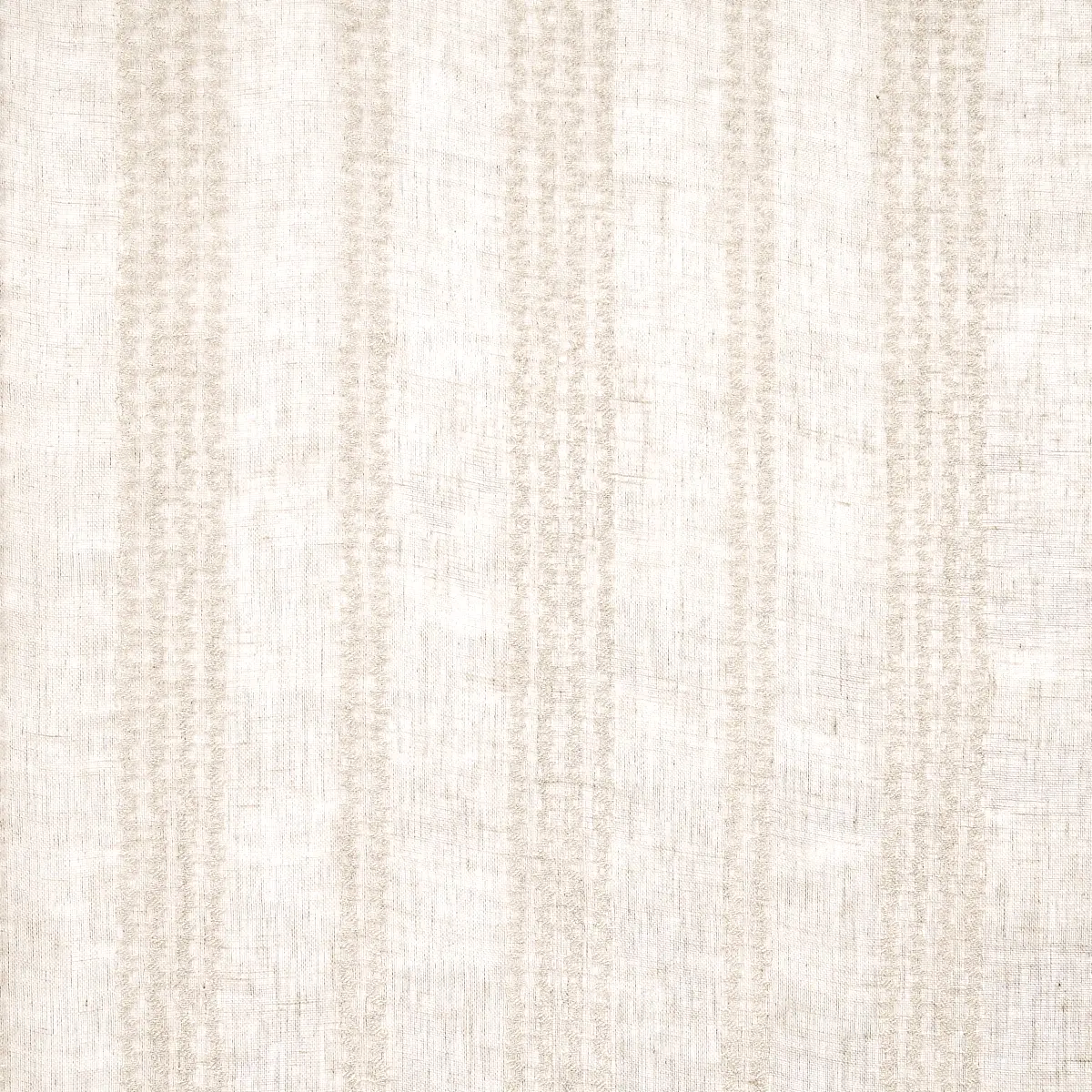 PIERO STRIPE EMBROIDERED SHEER_ LINEN