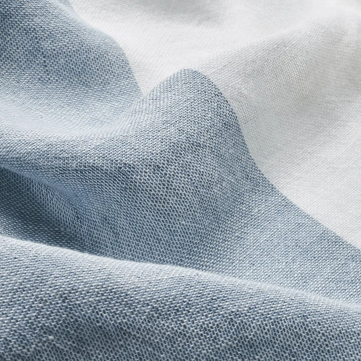 VISTA LINEN STRIPE CASEMENT_ SKY AND WHITE