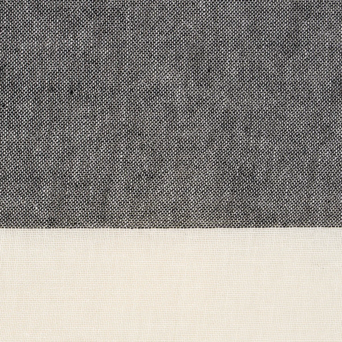 VISTA LINEN STRIPE CASEMENT_ CARBON AND WHITE
